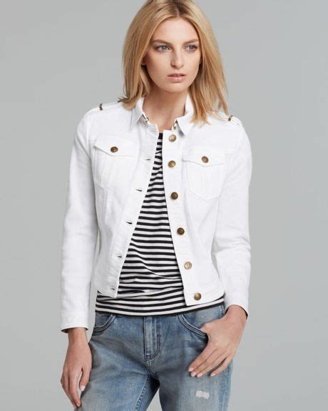 burberry white denim jacket|burberry jean jacket price.